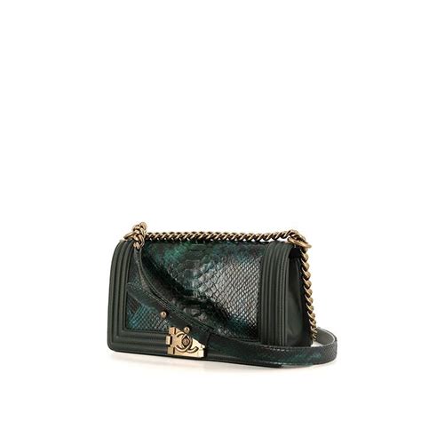 borsa chanel le boy verde